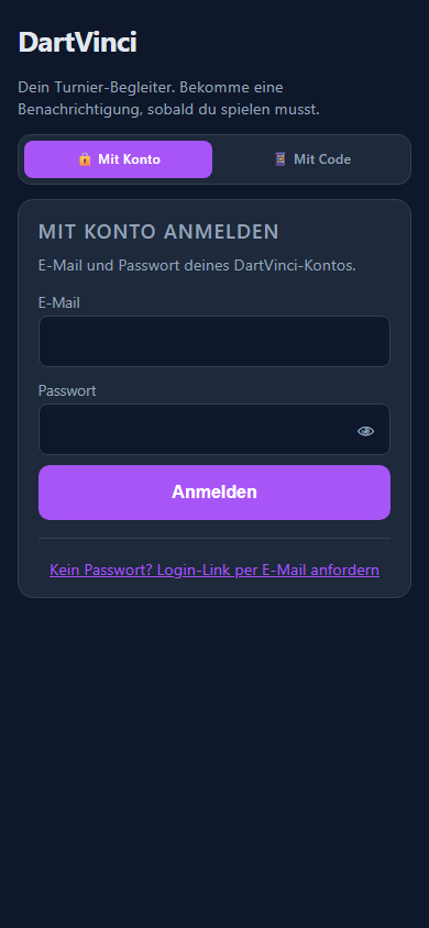 DartVinci Spieler-App